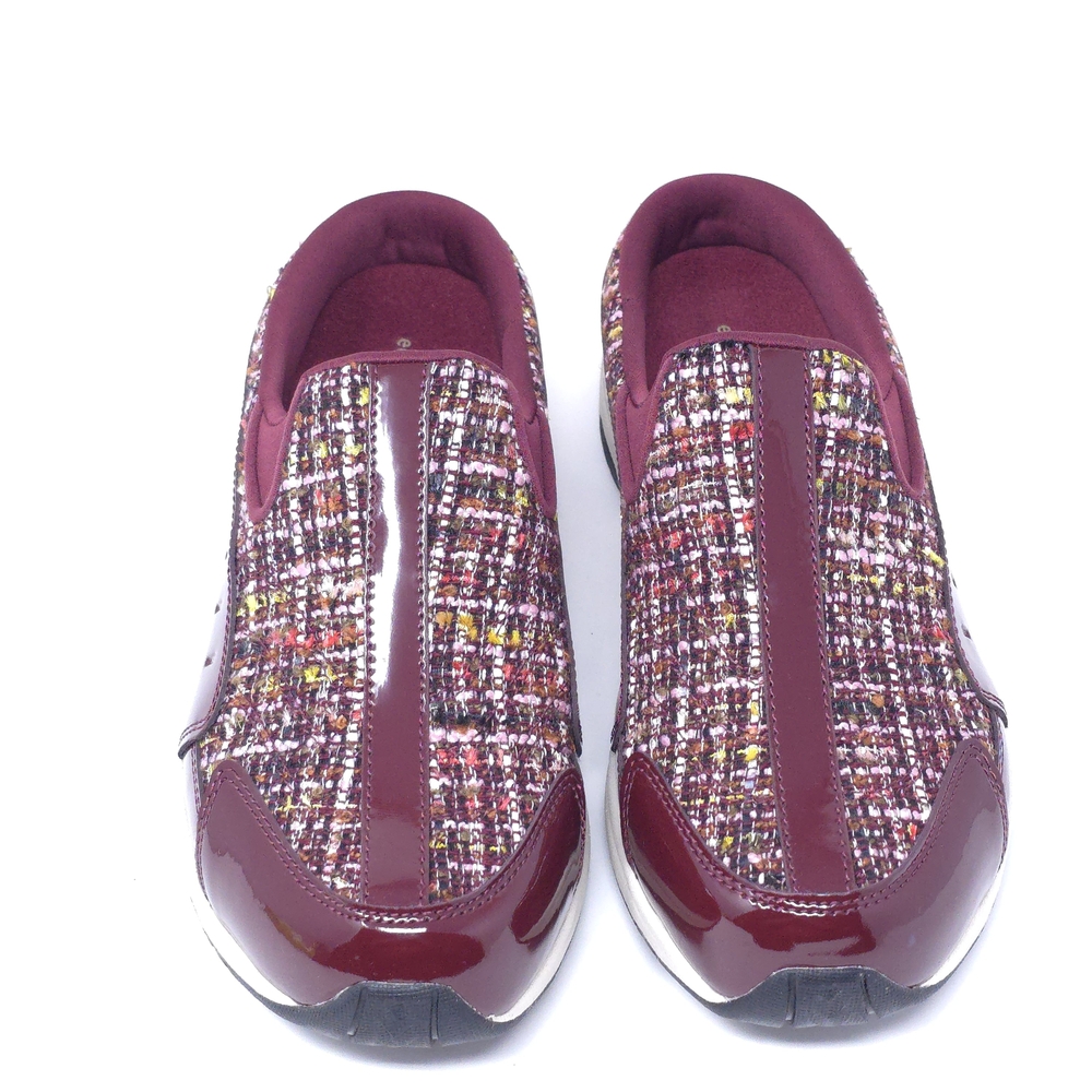 Easy Spirit Traveltime  Slip On Wine-Tweed-Multi-Patent 10WW US - Picture 4 of 10